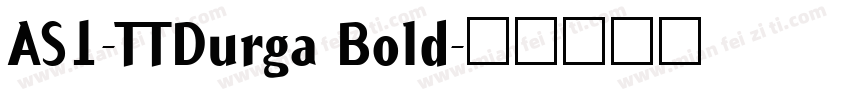 AS1-TTDurga Bold字体转换